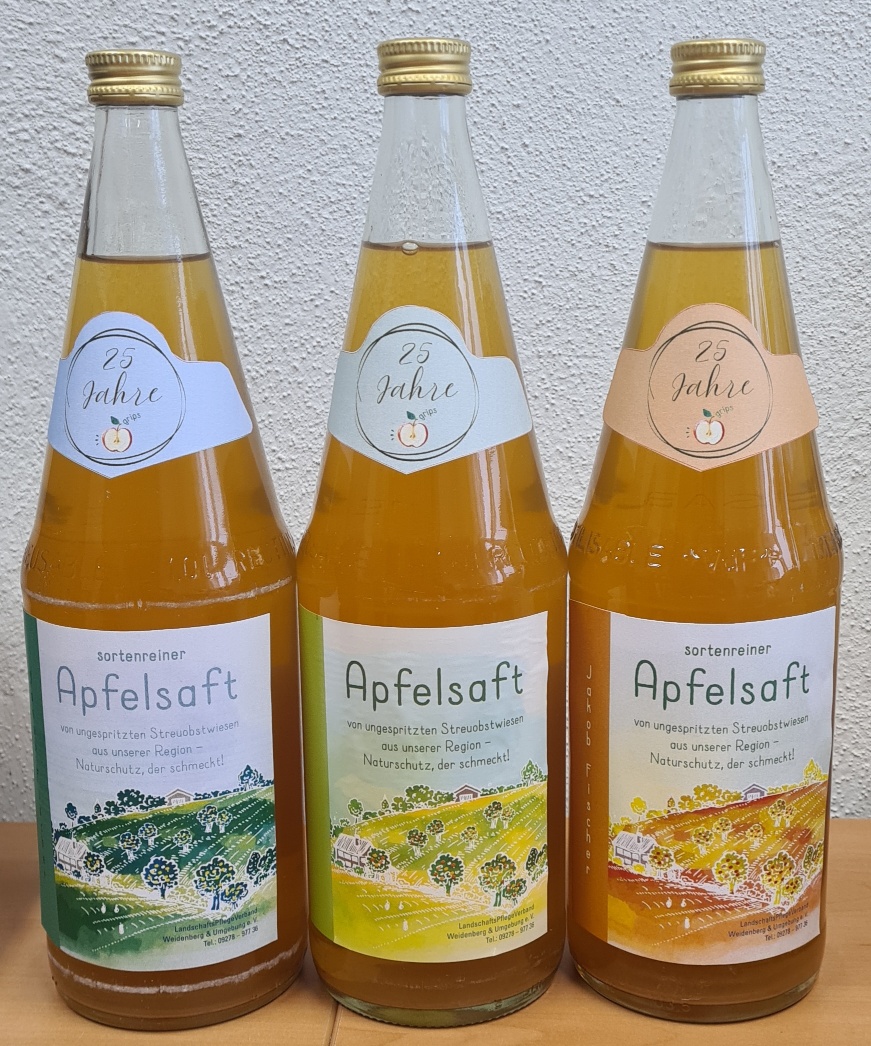 25 Jahre ApfelGrips - Button mit Logo